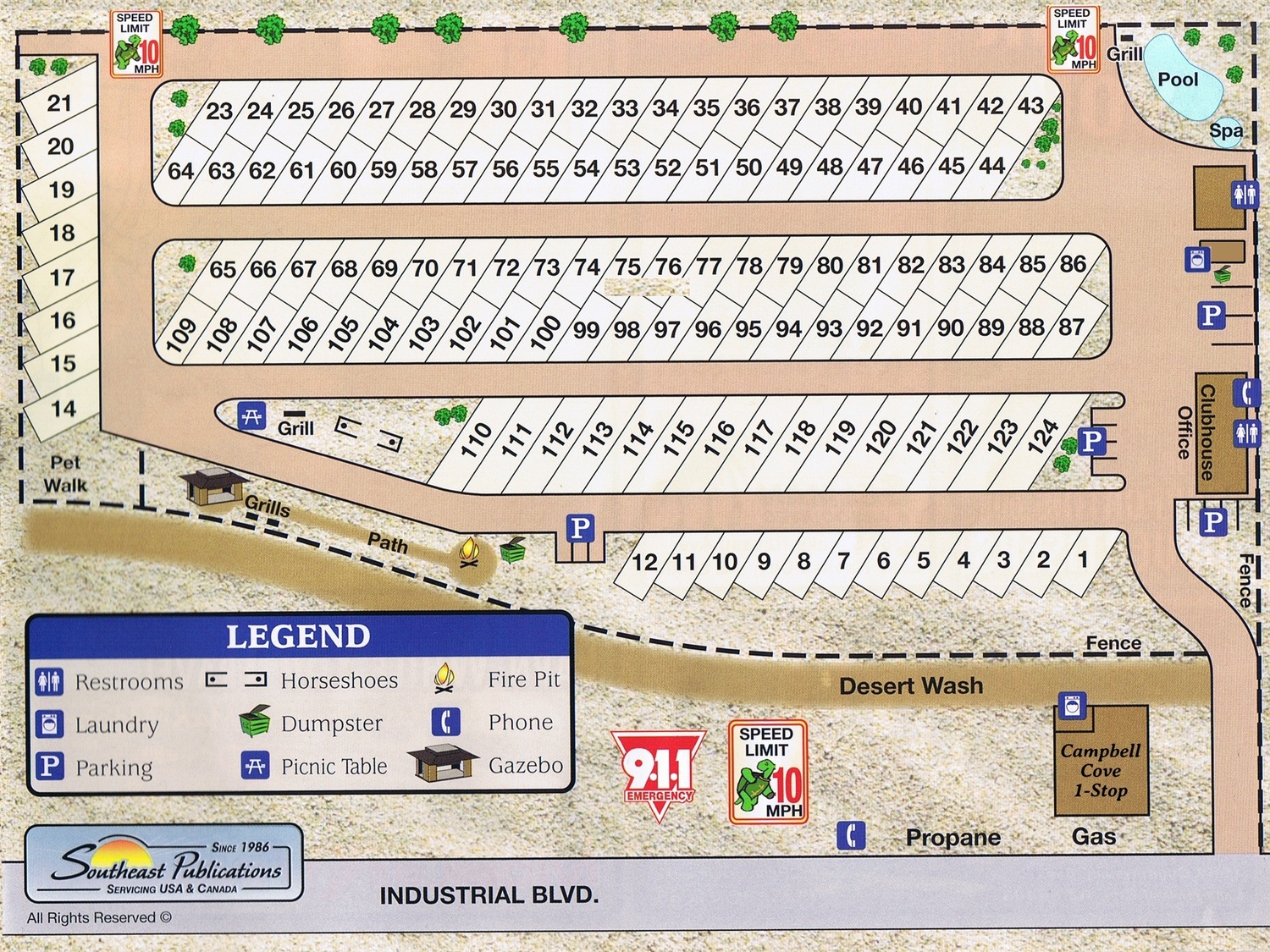 Campbell Cove RV Resort Property Map
