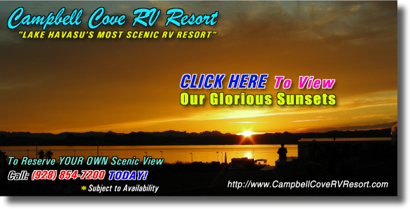 Golden Brown Sunset Campbell Cove Lake Havasu